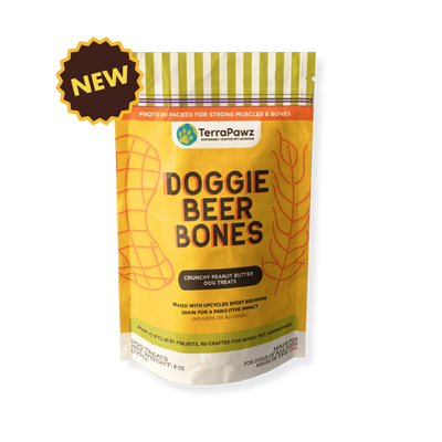 Doggie Beer Bones: Crunchy Peanut Butter - TerraPawz